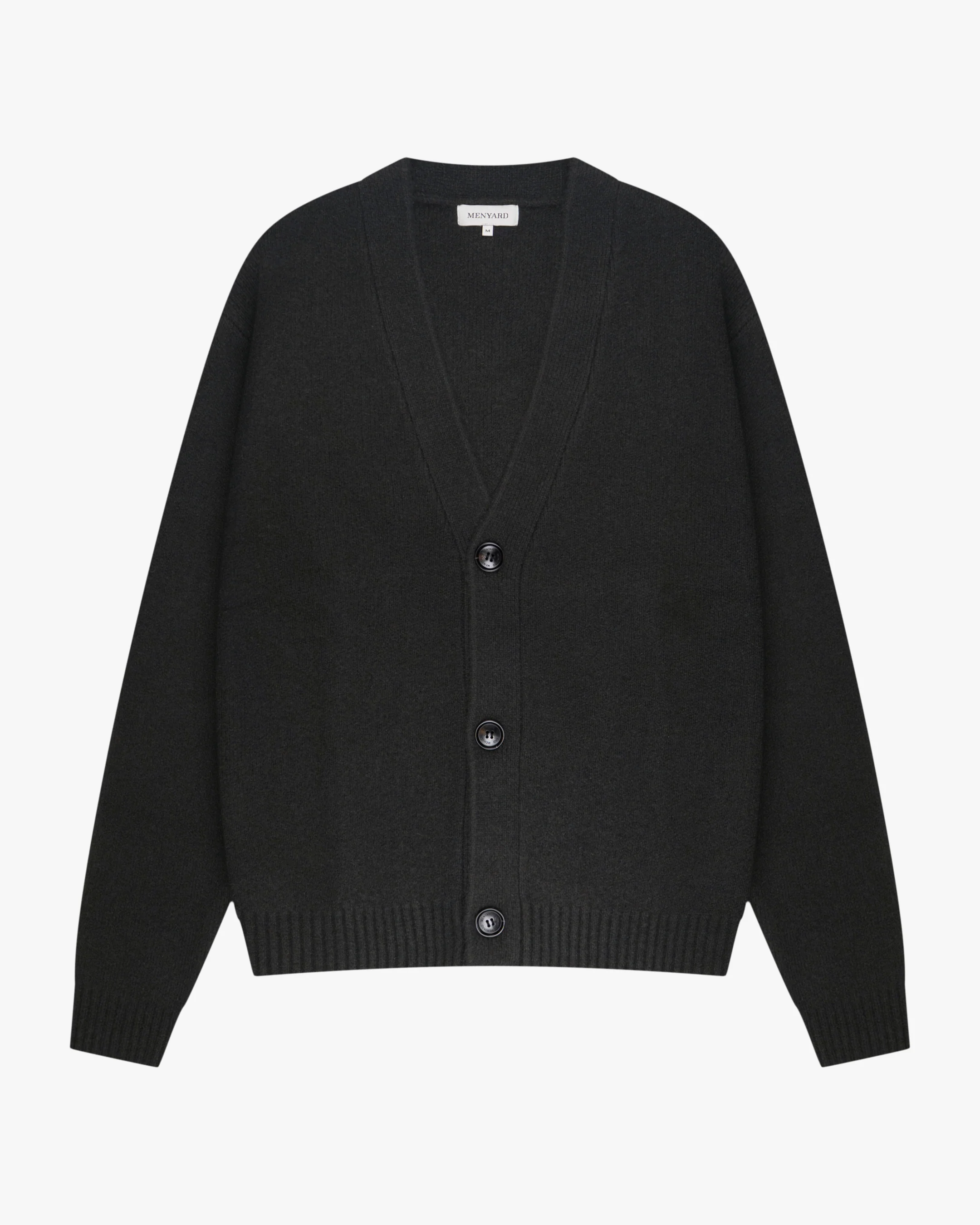 Marea V-Neck Brushed Cardigan | Black - Image 2
