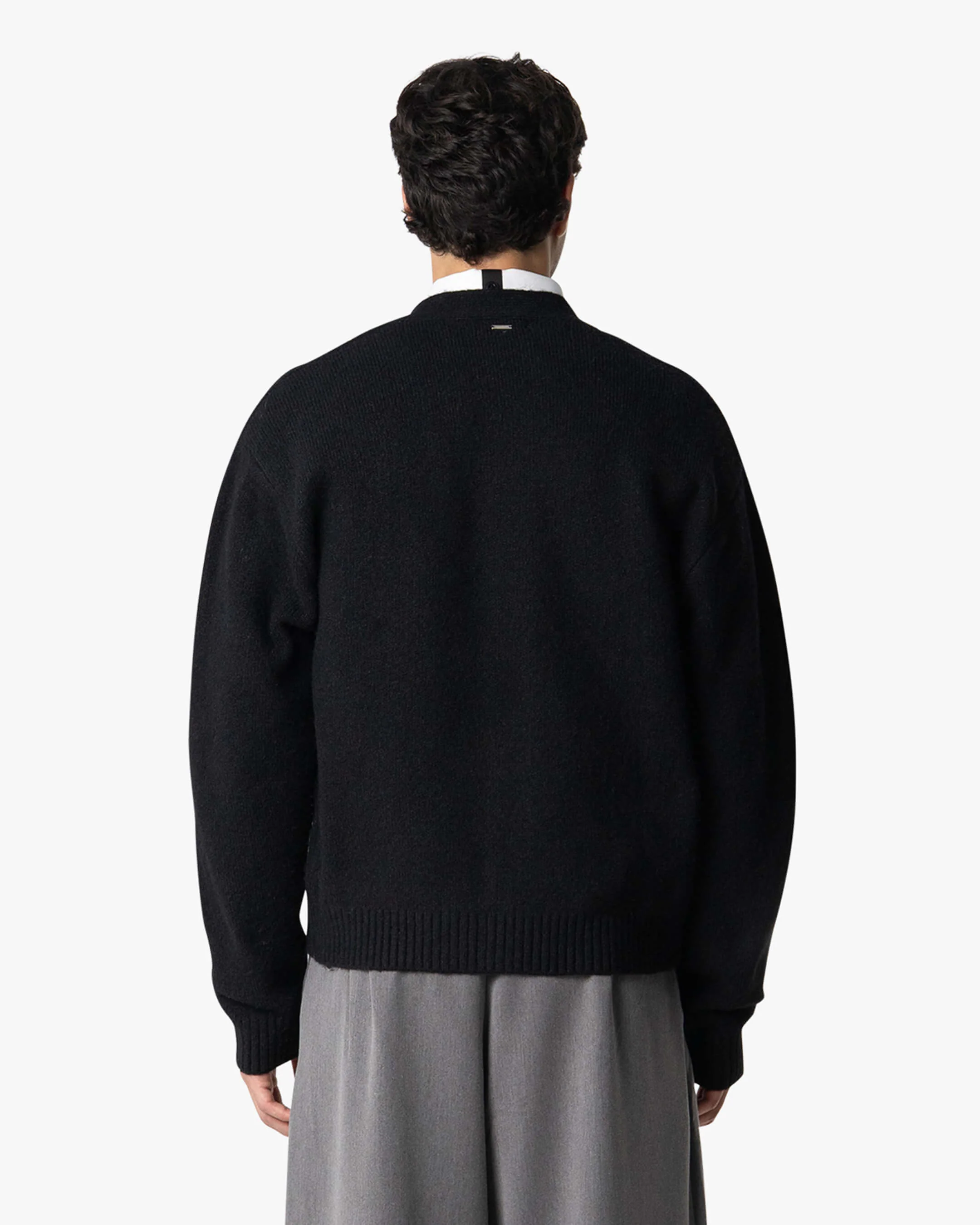 Marea V-Neck Brushed Cardigan | Black - Image 5