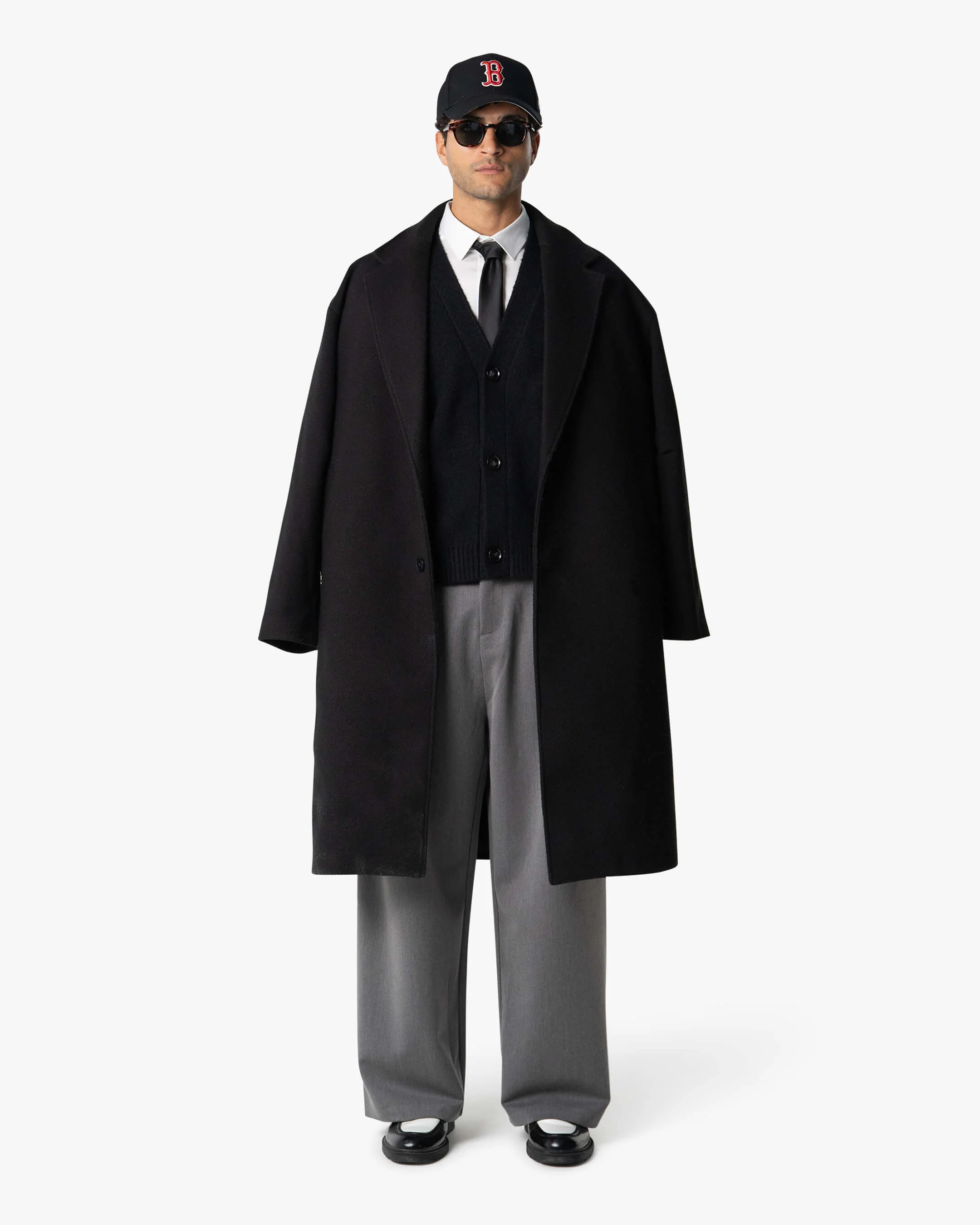 Marea V-Neck Brushed Cardigan | Black - Image 6