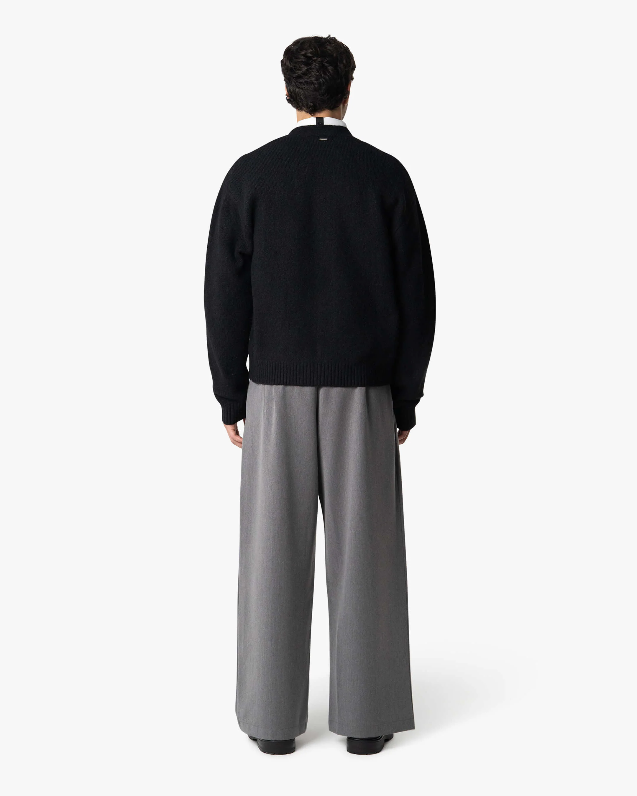 Marea V-Neck Brushed Cardigan | Black - Image 8