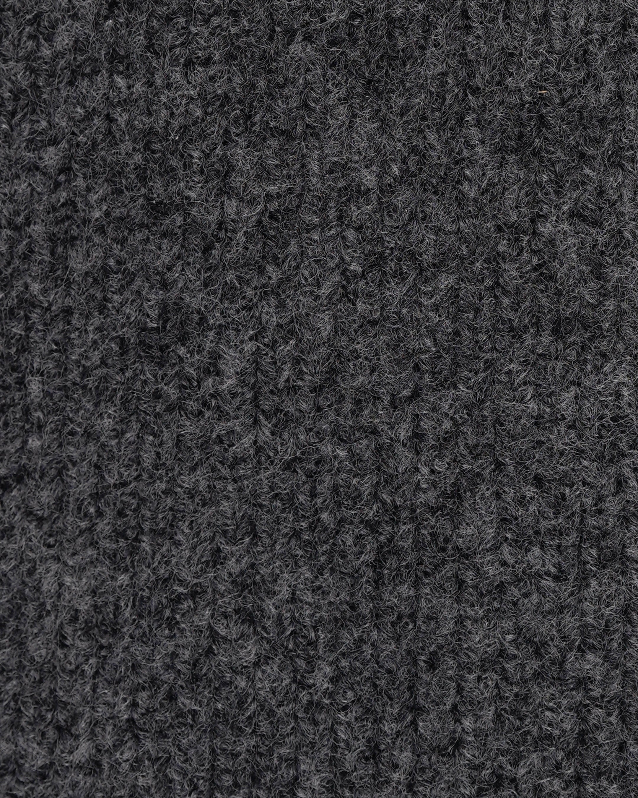 Nuvola Knitted Cotton Crewneck | Dark Grey - Image 4