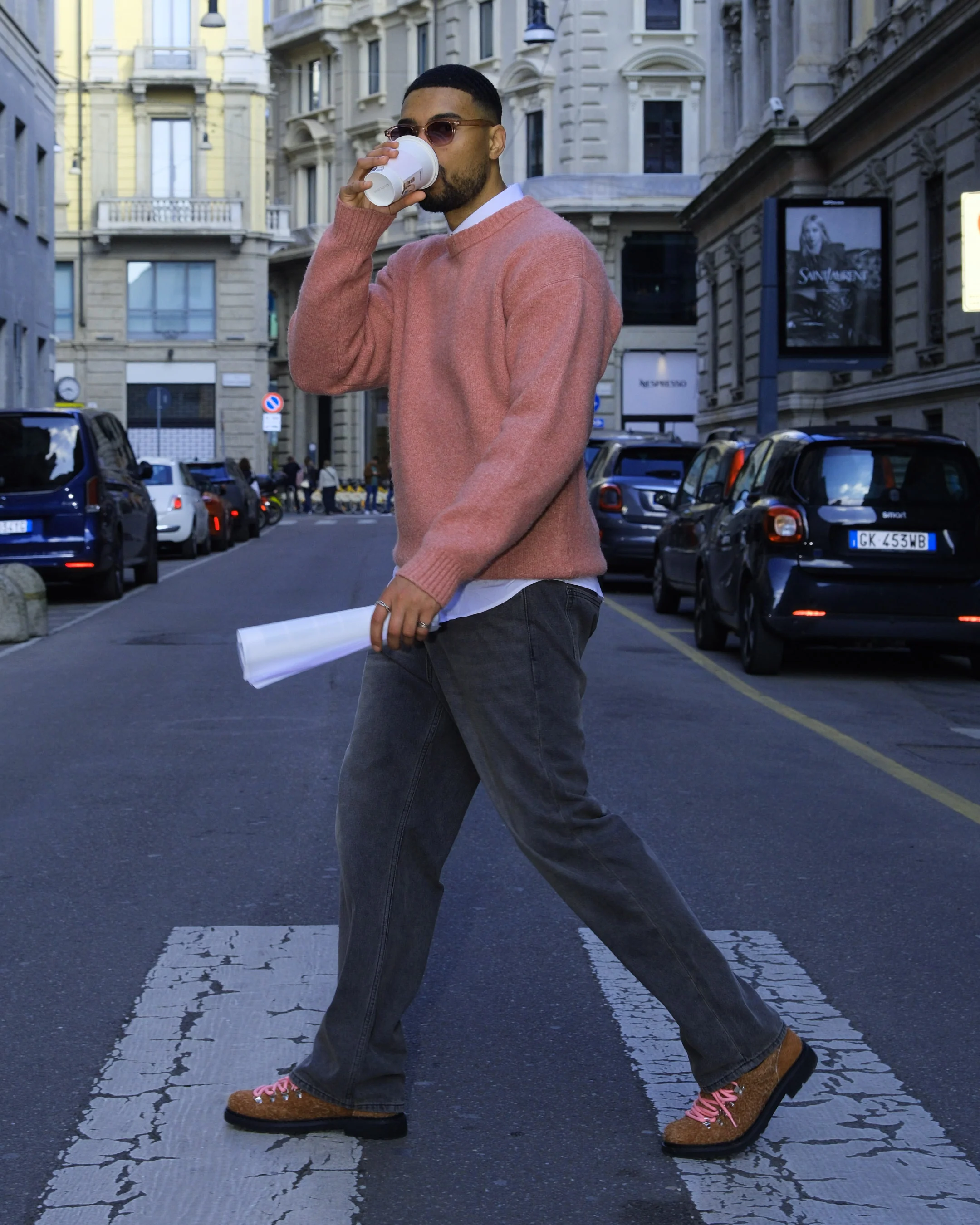 Riven Wide Jeans | Washed Grey - Image 5