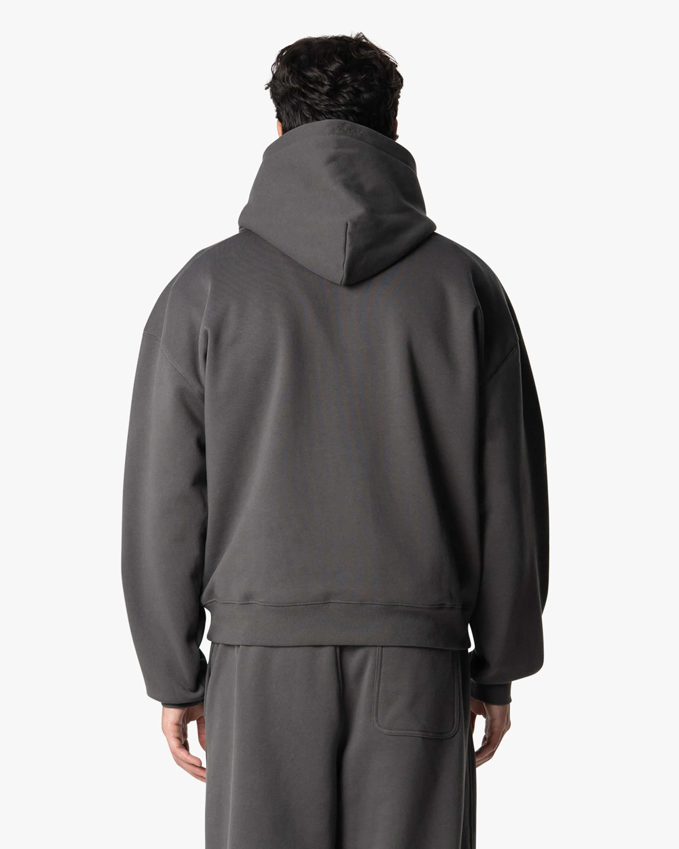 Oversized Blank Hoodie | Grey - Image 3