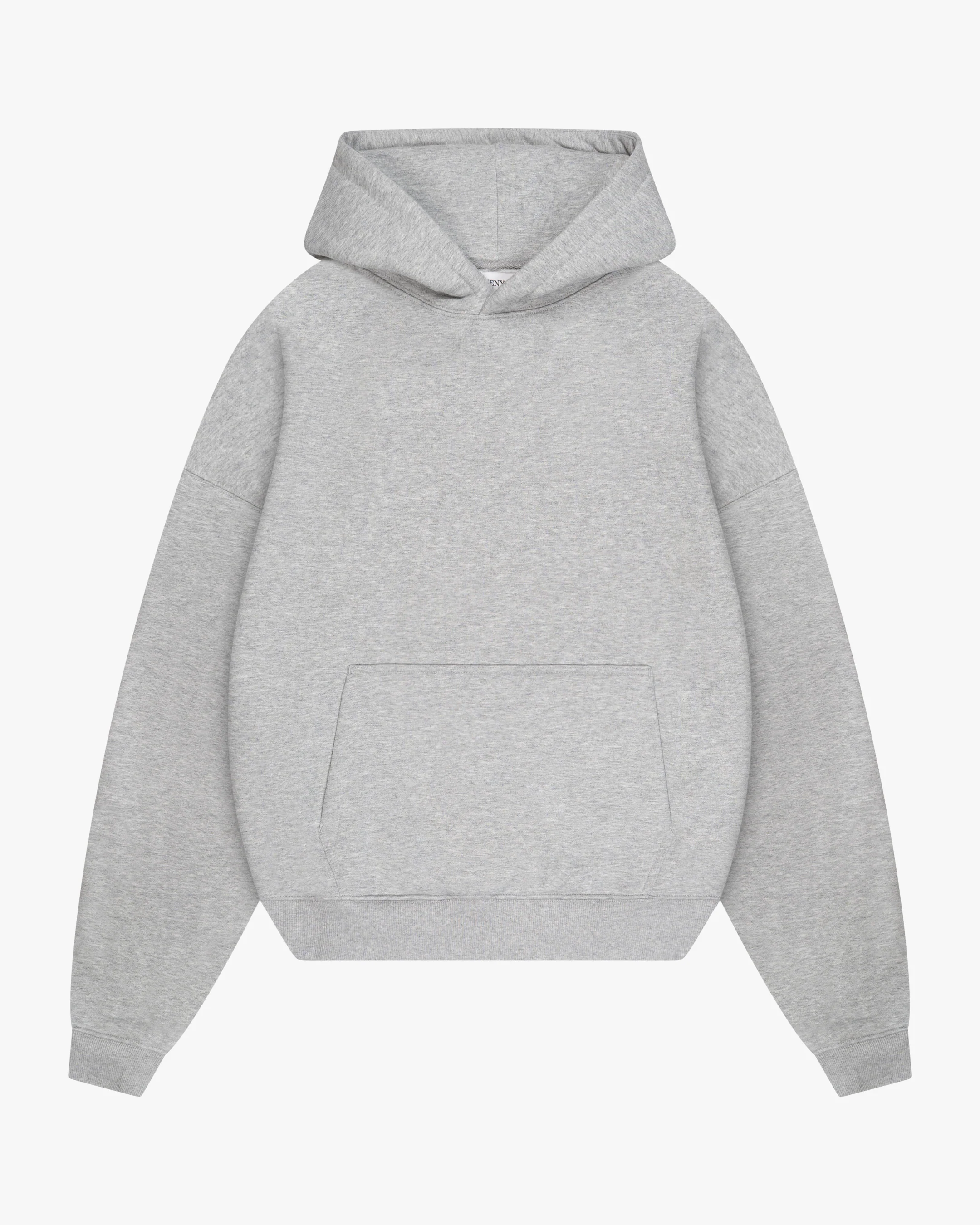 Oversized Blank Hoodie | Grey Melee - Image 5