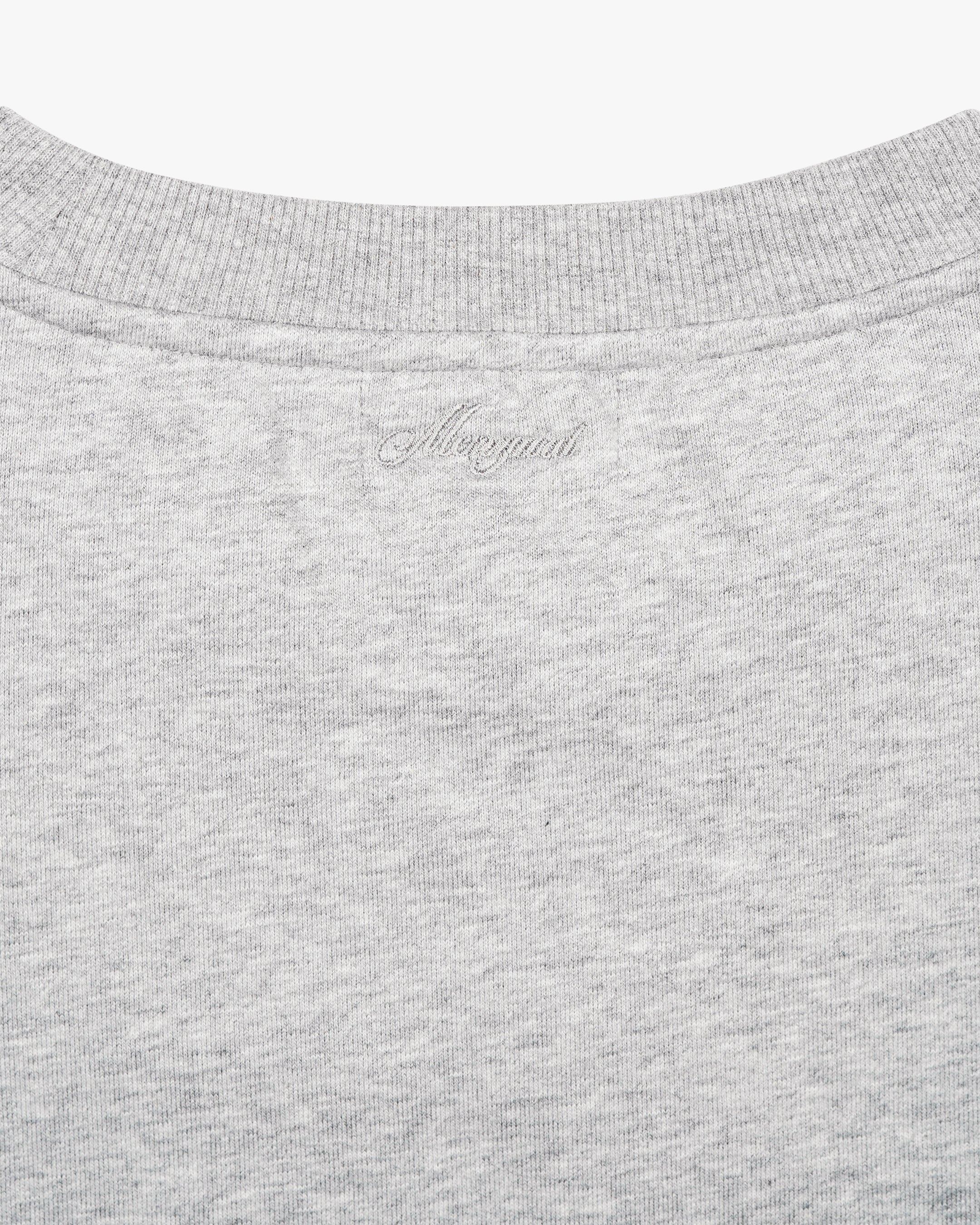 Oversized Blank Sweater | Grey Melee - Image 6