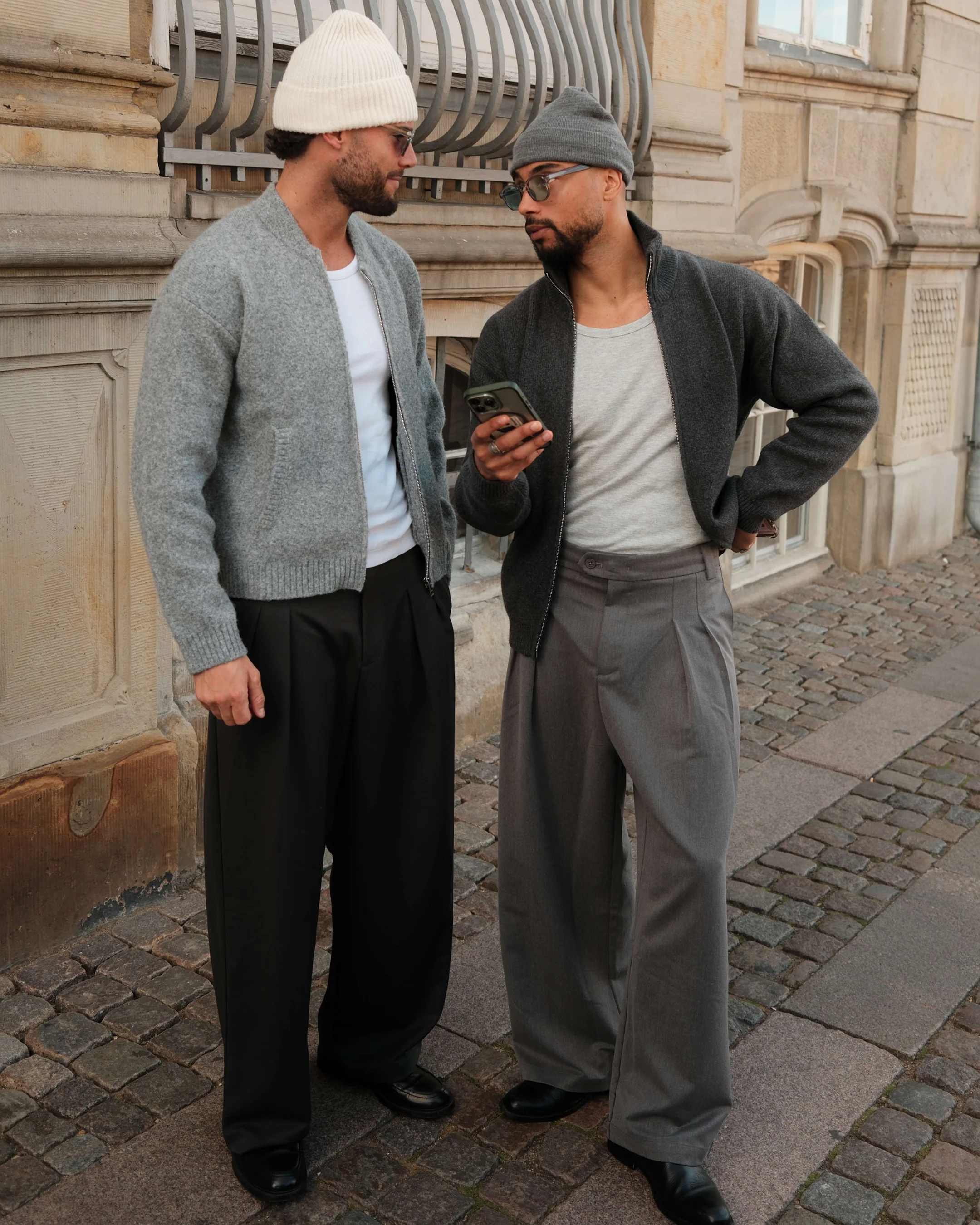Ventura Cotton Zip-Up Cardigan | Dark Grey - Image 3