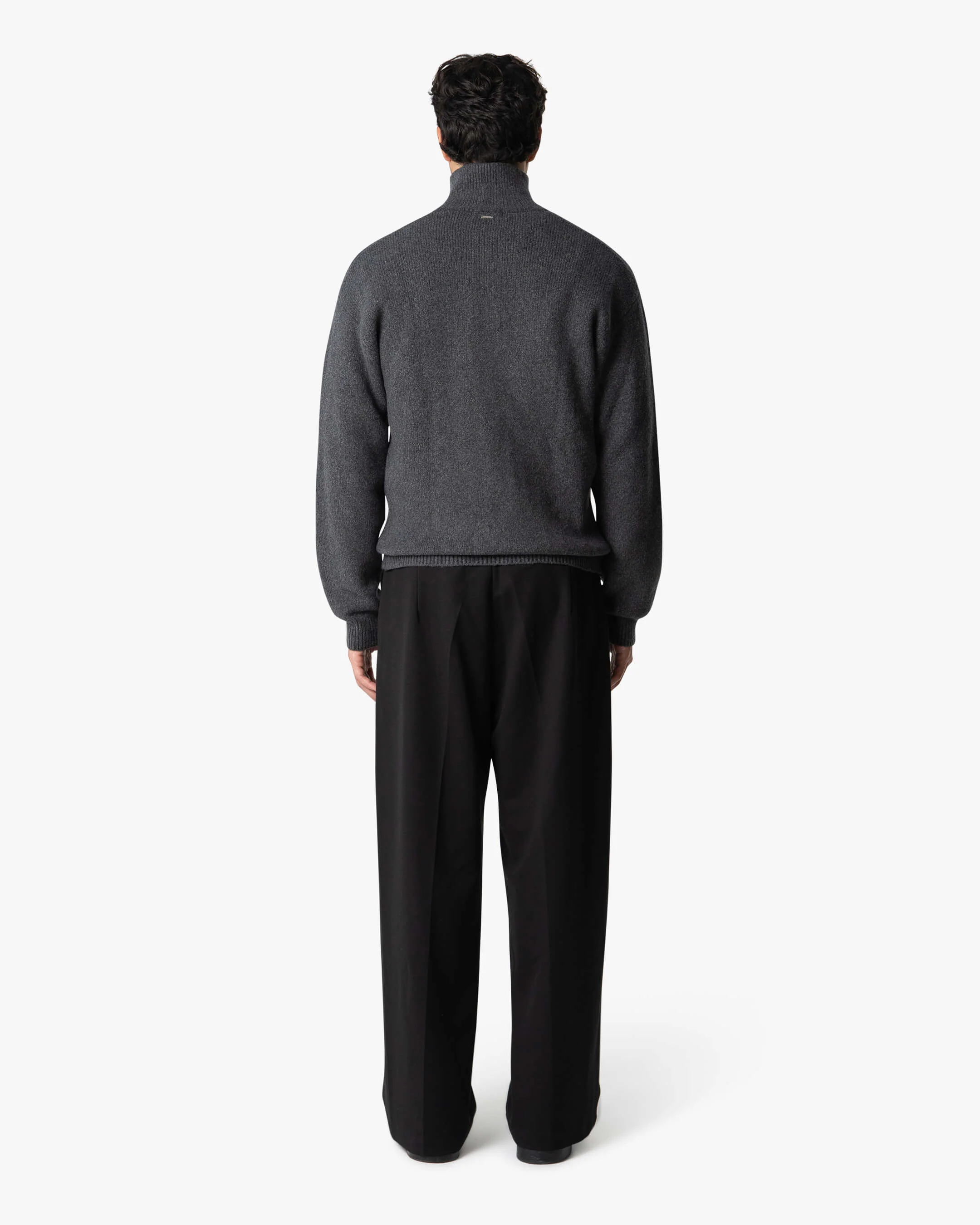 Ventura Cotton Zip-Up Cardigan | Dark Grey - Image 7